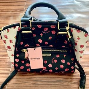 Juicy Couture black and pink satchel